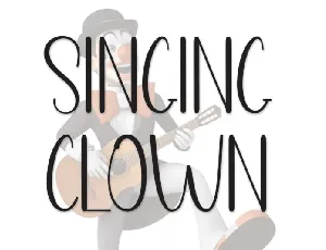 Singing Clown Display font