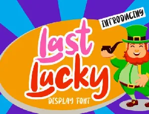 Last Lucky font