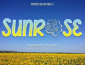 Sunrose font