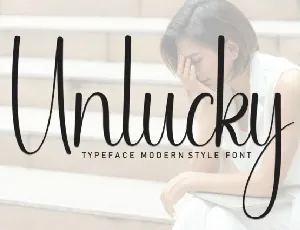 Unlucky Script font