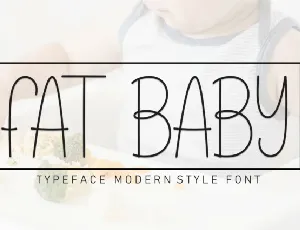 Fat Baby Display font