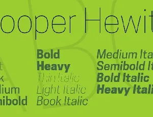 Cooper Hewitt font