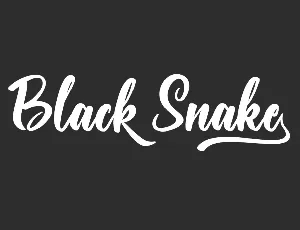 Black Snake Demo font