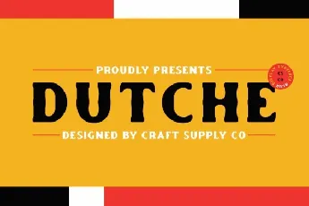 Dutche Blur font