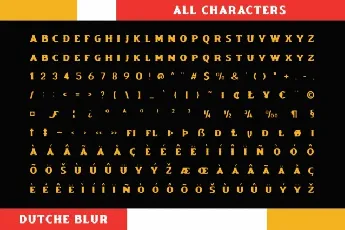 Dutche Blur font