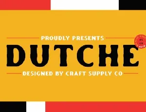 Dutche Blur font