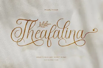 Theafalina font