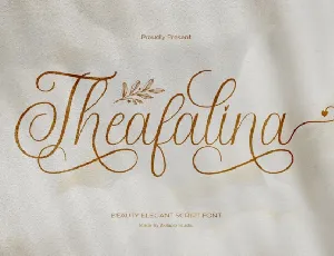 Theafalina font