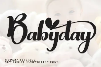 Babyday Script font