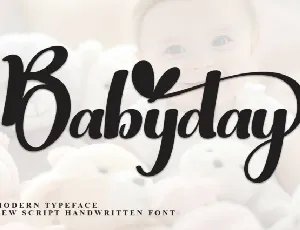 Babyday Script font