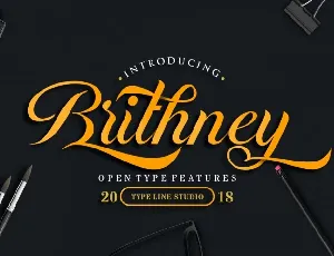 Brithney Script font