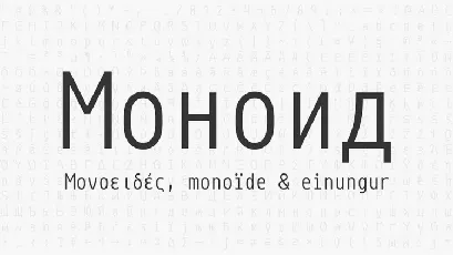 Monoid Family font