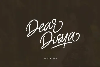 Dear Disya Script Free font