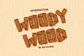 Woody Wood DEMO font