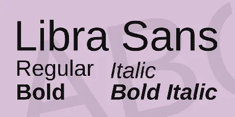 Libra Sans font