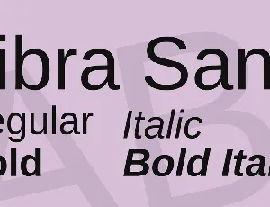 Libra Sans font