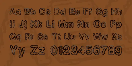 Pixel Krud BRK font