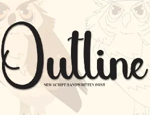 Outline Script font