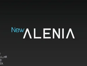 New Alenia font