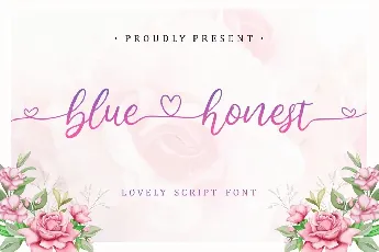 Bluehonest font