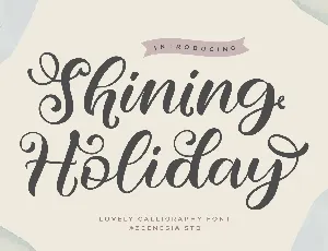 Shining Holiday font