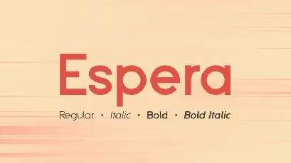 Espera Sans Serif Family font