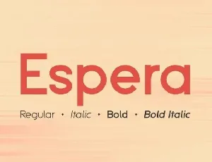 Espera Sans Serif Family font