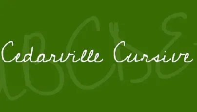 Cedarville Cursive Free font