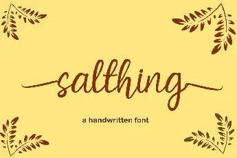 salthing font