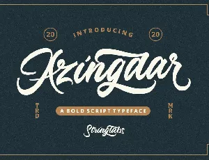 Azingdar font