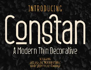 Constan font