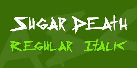 Sugar Death 2 font