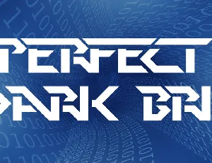 Perfect Dark BRK font