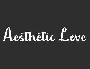 Aesthetic Love Demo font