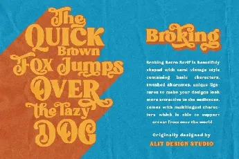 Broking font