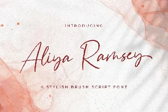 Aliya Ramsey font