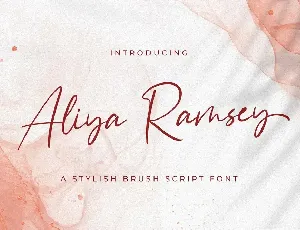 Aliya Ramsey font