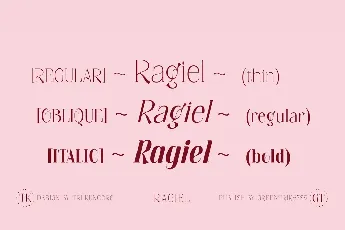 Ragiel Family font