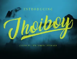 Jhoiboy Script font