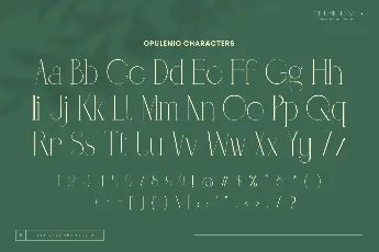 Opulenio Personal Use font