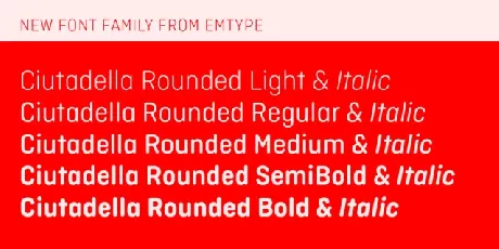 Ciutadella Rounded Family font