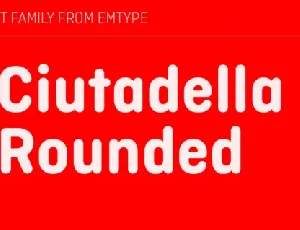 Ciutadella Rounded Family font