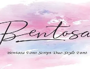 Bentosa font