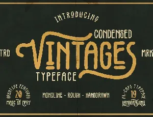 Vintages Typeface Free font