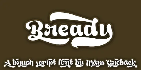 Bready Demo font