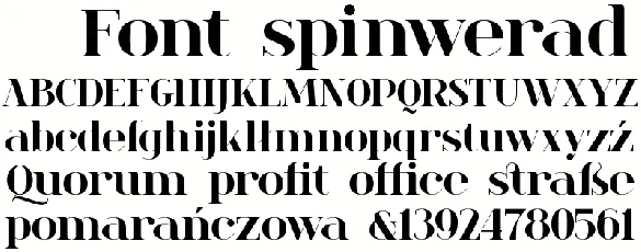 spinwerad font