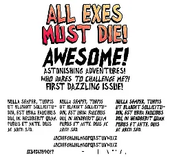 all exes must die! font