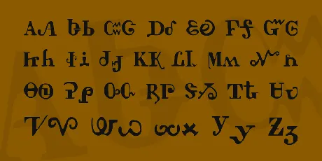 Tschiroki font