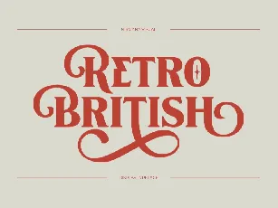 Retro British - Demo Version font