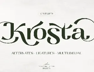 Krosta font